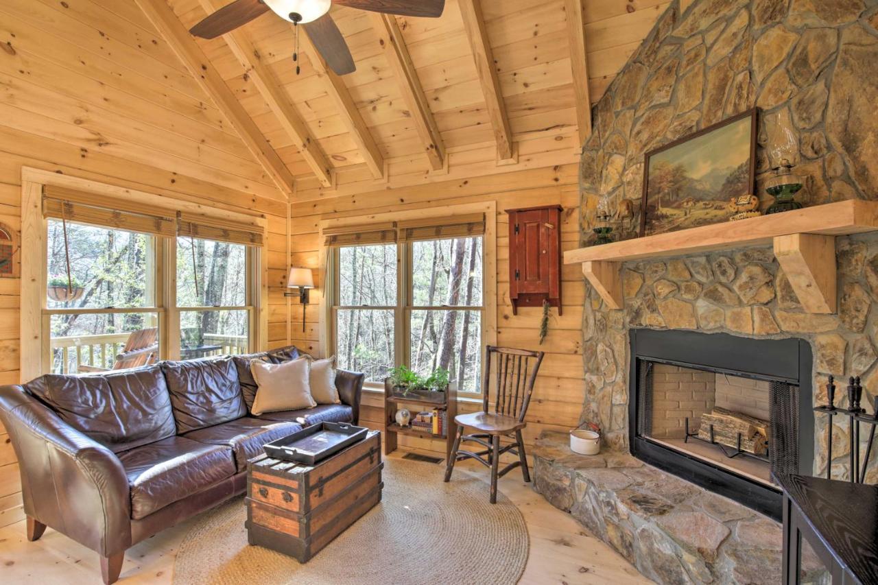 Couples Getaway Cabin By Hiking And Waterfalls! Villa Cherry Log Exterior photo