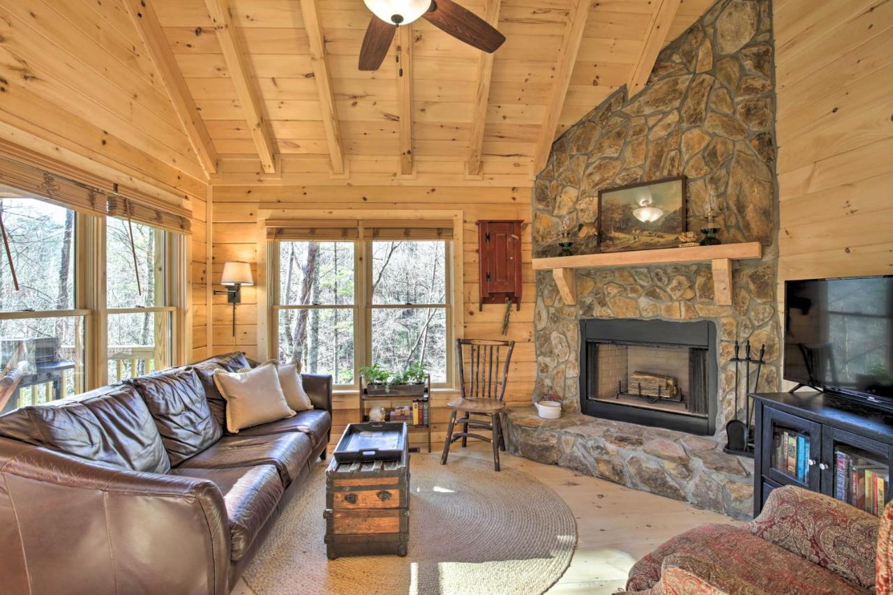 Couples Getaway Cabin By Hiking And Waterfalls! Villa Cherry Log Exterior photo