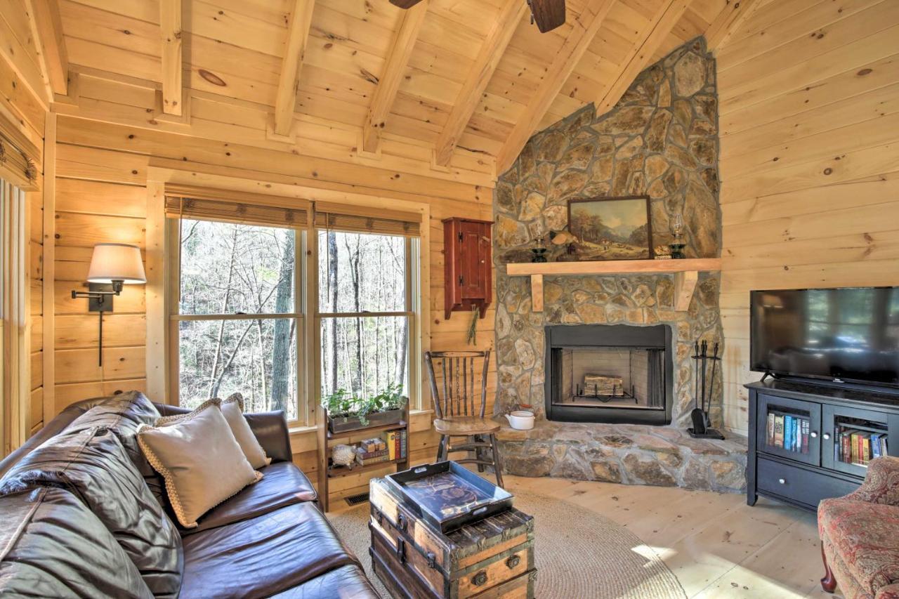 Couples Getaway Cabin By Hiking And Waterfalls! Villa Cherry Log Exterior photo