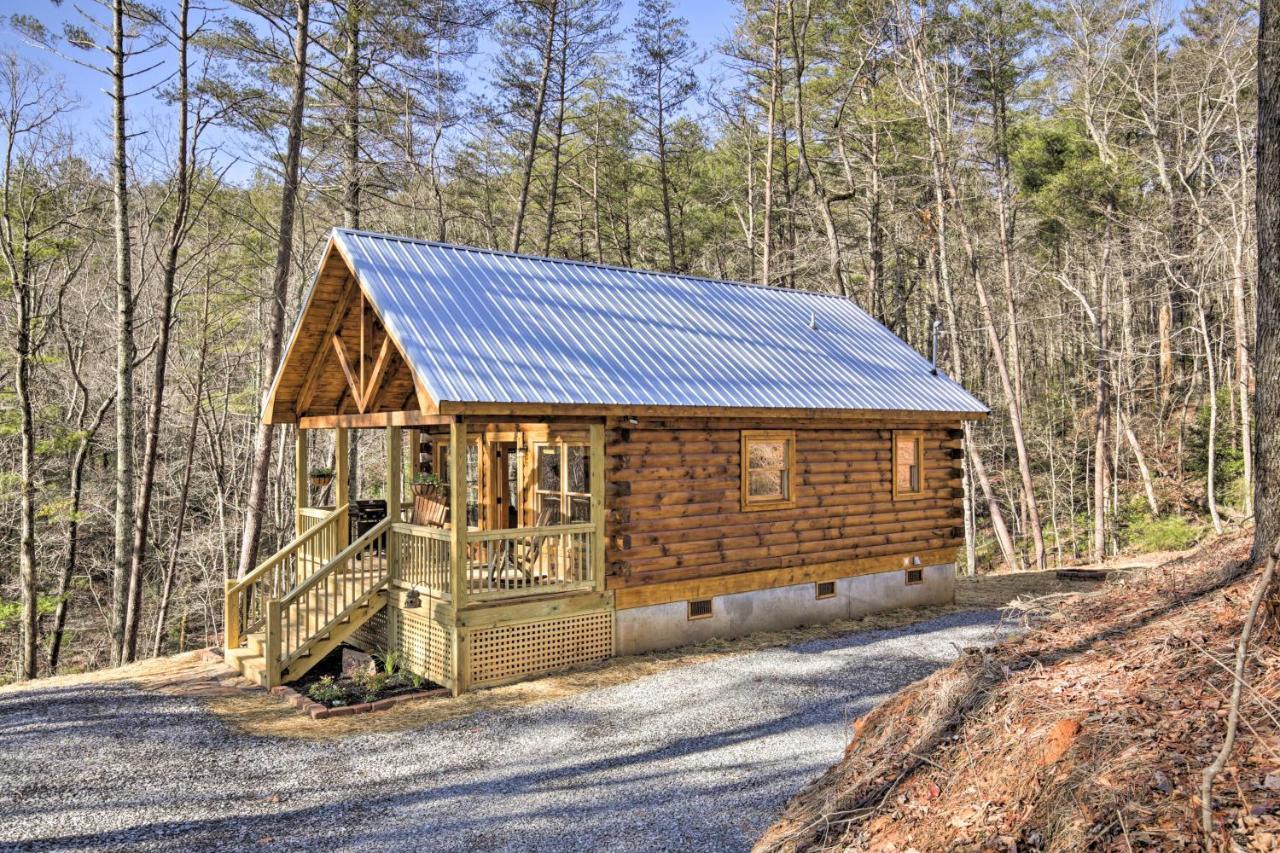 Couples Getaway Cabin By Hiking And Waterfalls! Villa Cherry Log Exterior photo