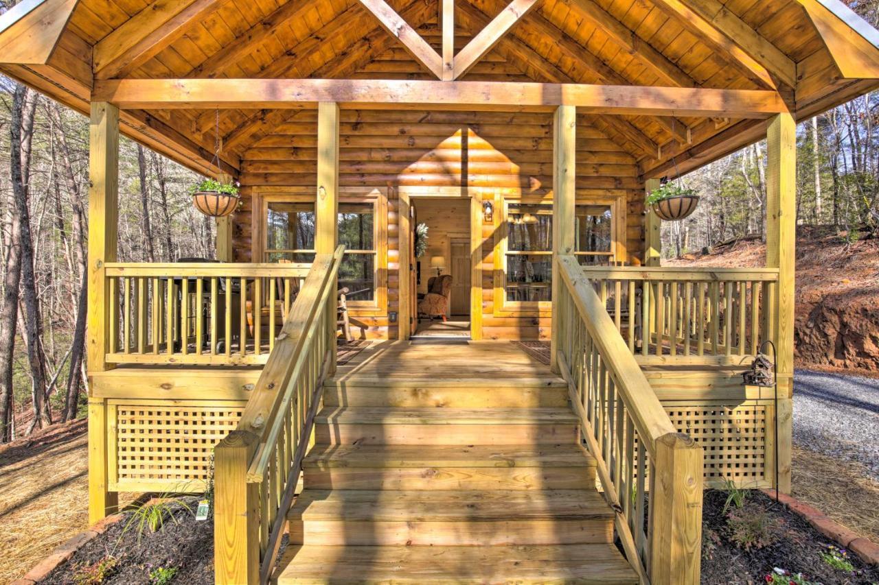 Couples Getaway Cabin By Hiking And Waterfalls! Villa Cherry Log Exterior photo